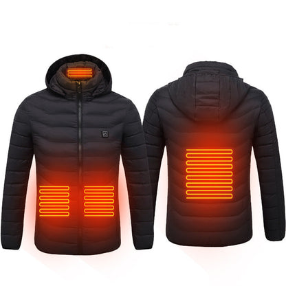 Jacket Coat USB Electric Jacket Cotton Coat Heater Thermal Clothing Heating Vest Men's