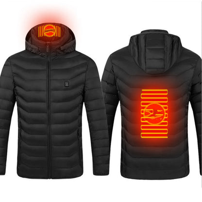 Jacket Coat USB Electric Jacket Cotton Coat Heater Thermal Clothing Heating Vest Men's