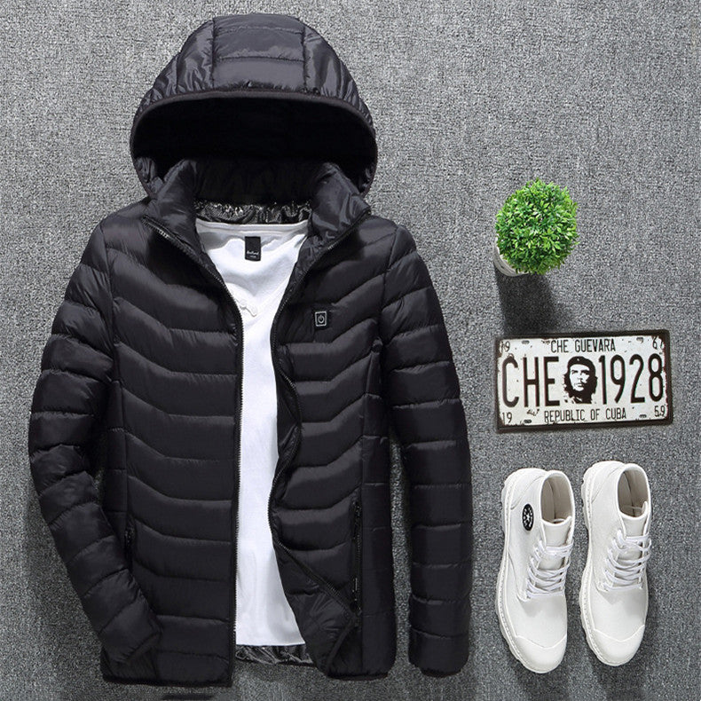 Jacket Coat USB Electric Jacket Cotton Coat Heater Thermal Clothing Heating Vest Men's