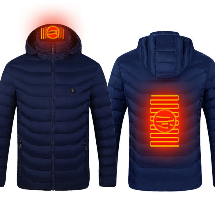 Jacket Coat USB Electric Jacket Cotton Coat Heater Thermal Clothing Heating Vest Men's