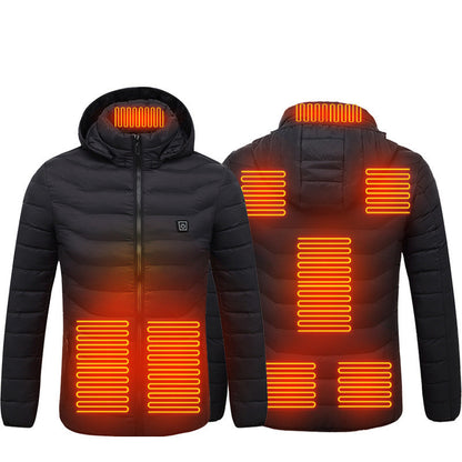 Jacket Coat USB Electric Jacket Cotton Coat Heater Thermal Clothing Heating Vest Men's